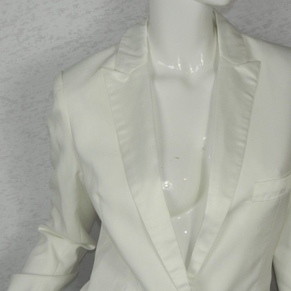 Blessed are‎ the  Meek Blazer  Size 4 White Tuxedo Oversize Menswear - Picture 7 of 11